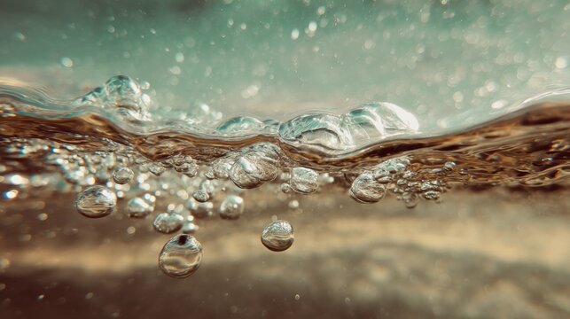 Bubbles Rising Through Liquid: A Close-Up View