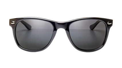 Fototapeta premium classic black sunglasses front view isolated on white background png