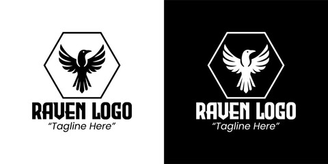 Modern Raven Logo for Business and Branding Solutions