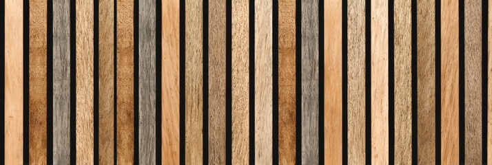 Fototapeta premium Contemporary Wood Paneling Texture for Stylish Living and Commercial Spaces in Natural Beige Tones