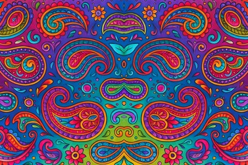 Seamless Colorful Ikat Pattern &ndash; Boho Tribal Fabric for Fashion & Decor