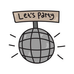 lighting party vector illustration