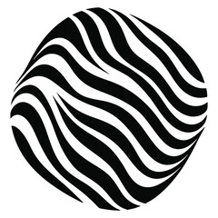 Zebra stripes vector