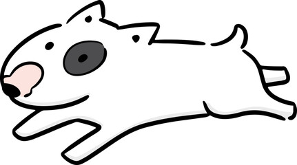 Illustration of dog running
