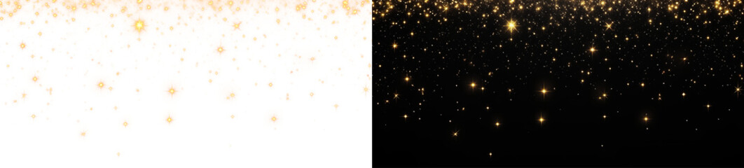 Golden bokeh overlay with glitter, sparkle, and festive glow. This warm, transparent PNG adds shimmer and magic to Christmas cards, fireworks, or luxury holiday designs.