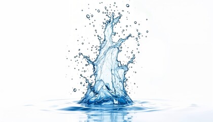 Splashing Symphony: A close-up image of a water splash showcases the intricate and dynamic beauty of water droplets forming an elegant crown.