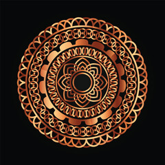  Premium Luxurious Golden Mandala Design | Royal Blue Background Art