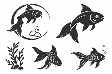 Obraz premium set of fish vector