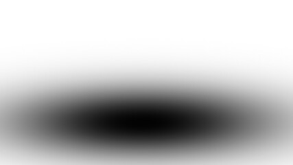 Black soft realistic drop shadow PNG background. Transparent center blur fade edge. Smooth radial ellipse effect. Gradient halo illusion. Light gray vignette design element. Noise blur shading