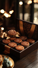 Exquisite luxury brocade box Mid-Autumn Festival mooncake packaging