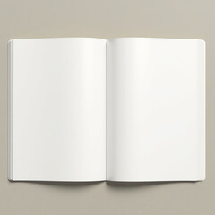 An empty notepad with blank pages lies open, inviting thoughts and creativity. Perfect for brainstorming, journaling, or sketching ideas at any time of day Generative AI