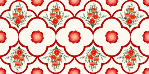 Seamless watercolour and unique floral pattern background for covers, notes, banner. Soft backgrounds colour. Watercolour art work. Flower stalk. Colourful flower.