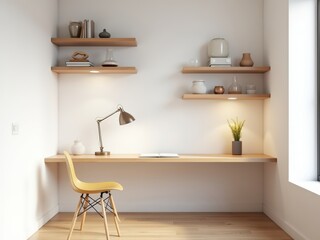 Modern Office Interior with Soft Light