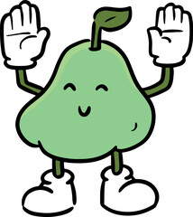 Illustration of rose apple
