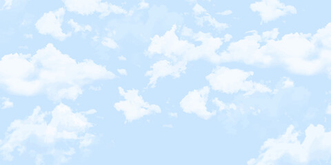 white cloud on blue sky  nature background Panoramic of Beautiful cloud in blue sky.