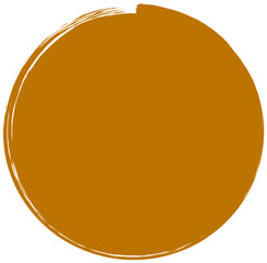 Brown Pink Maroon Doodle Circle Brush Textured Oval Lingkaran Shape Vector for Icon and Element