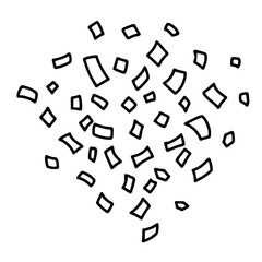 Confetti Doodle Outline