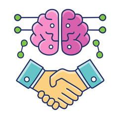 AI Robotics and Machine Icons Set – 50 White Minimal Vector Line Icons on White Sheet, Perfect for Tech and Automation UI/UX Design

