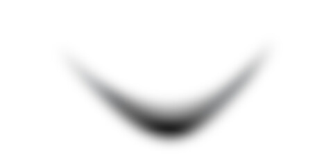 Glowing abstract shape, dark gradient background shape isolated on white