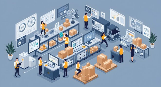 Streamlined Warehouse Management Efficient Inventory Control and Optimized Logistics Processes