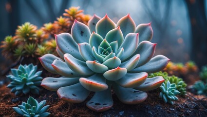 Fototapeta premium A succulent plants Halloween Mage