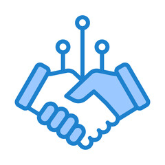 Virtual Handshake Icon