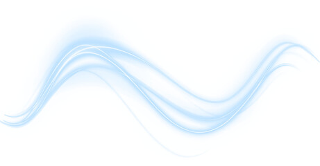 Blue, wave, light, line, and wind shape this dynamic PNG. A radiant PNG Overlay with transparent swirl—ideal for magic, futuristic energy, or storm-inspired visual effects
