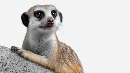 Fototapeta premium Cute little animal with a long tail and a long snout. It is looking at the camera