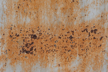 Peeling Rust and Cracked Paint on Corroded Metal Surface – Grunge Texture