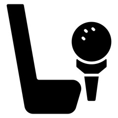 Golf solid icon