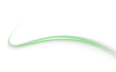 Abstract, green, light, streak, dynamic sleek PNG Overlay with white background. Transparent waves, smooth curves, and energetic flow make it perfect for futuristic, tech, and minimalist designs.
