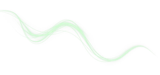 Light, speed, line, motion, glow — a glowing PNG Overlay with transparent background. Neon curves, LED flare, and soft green swooshes create a dynamic effect for motion or tech-inspired designs.