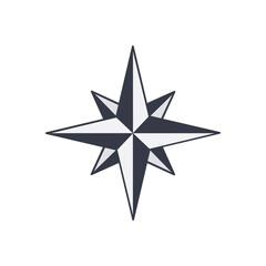 Obraz premium Thief star russian prison tattoo eightpointed vector template