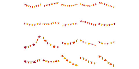 Autumn Decoration Garland Leaves