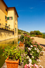 Italia, Toscana, Firenze, comune di Pontassieve. La villa di Gricigliano, adesso sede de Casa Generalizia e Seminario dell'Istituto di Cristo Re Sommo Sacerdote.