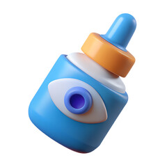 3D Eye Drops Bottle Icon