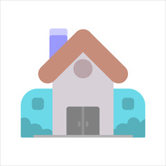 Retirement Home Vector Icon