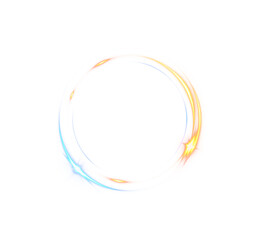 A circle, light, abstract background ring PNG. This circle, light effect, creates a unique transparent PNG. Use it as an overlay for a futuristic feel.