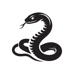 black snake vector illustration