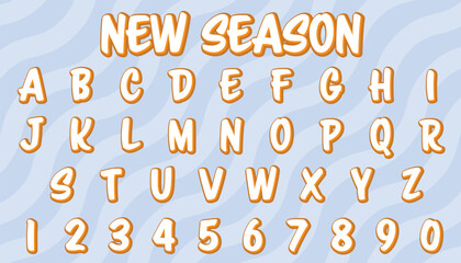 new season editable text effect with modern and simple style