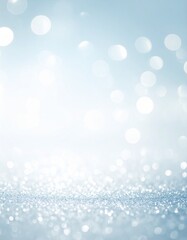 Sparkling light blue and silver background material