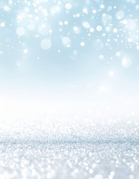 Sparkling light blue and silver background material
