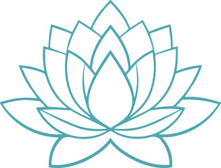 Fototapeta premium lotus flower vector illustration transparent 