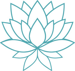 Fototapeta premium lotus flower vector illustration 