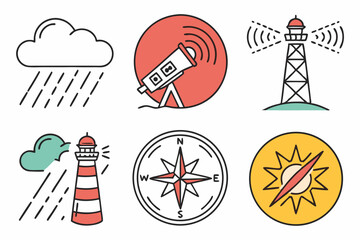 Fototapeta premium radio tower icon