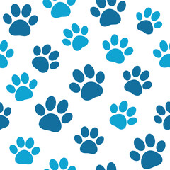 Dog paw prints