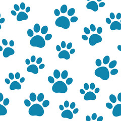 Dog paw prints