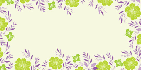 Fototapeta premium modern abstract floral wall with botanical inspiration.premium background for wedding invitations and elegant scrapbook decoration