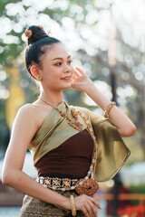 Cultural celebration thailand portrait outdoor close-up