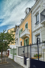 Vichy in France, thermal city, ancient houses in the center
